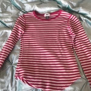 Pink and white shirt